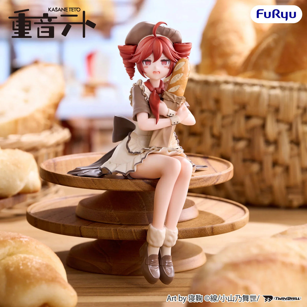 FuRyu Kasane Teto Bakery Ver. Noodle Stopper Figure with Baguette
