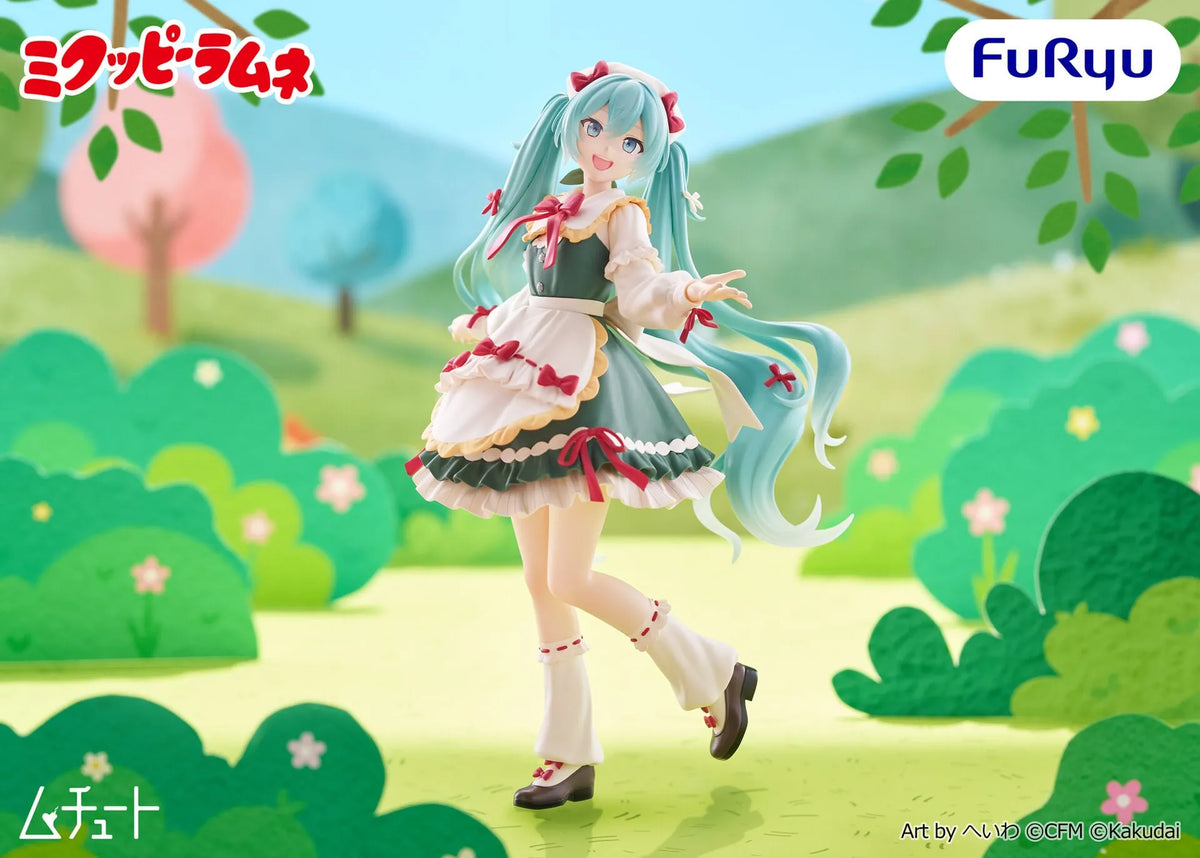 FuRyu Hatsune Miku x Kuppy Ramune Muchute Figure 18cm Mikuppy Ramune