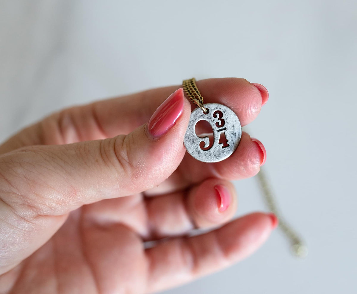 Harry Potter Platform 9 3/4 Cut Out Pendant Necklace