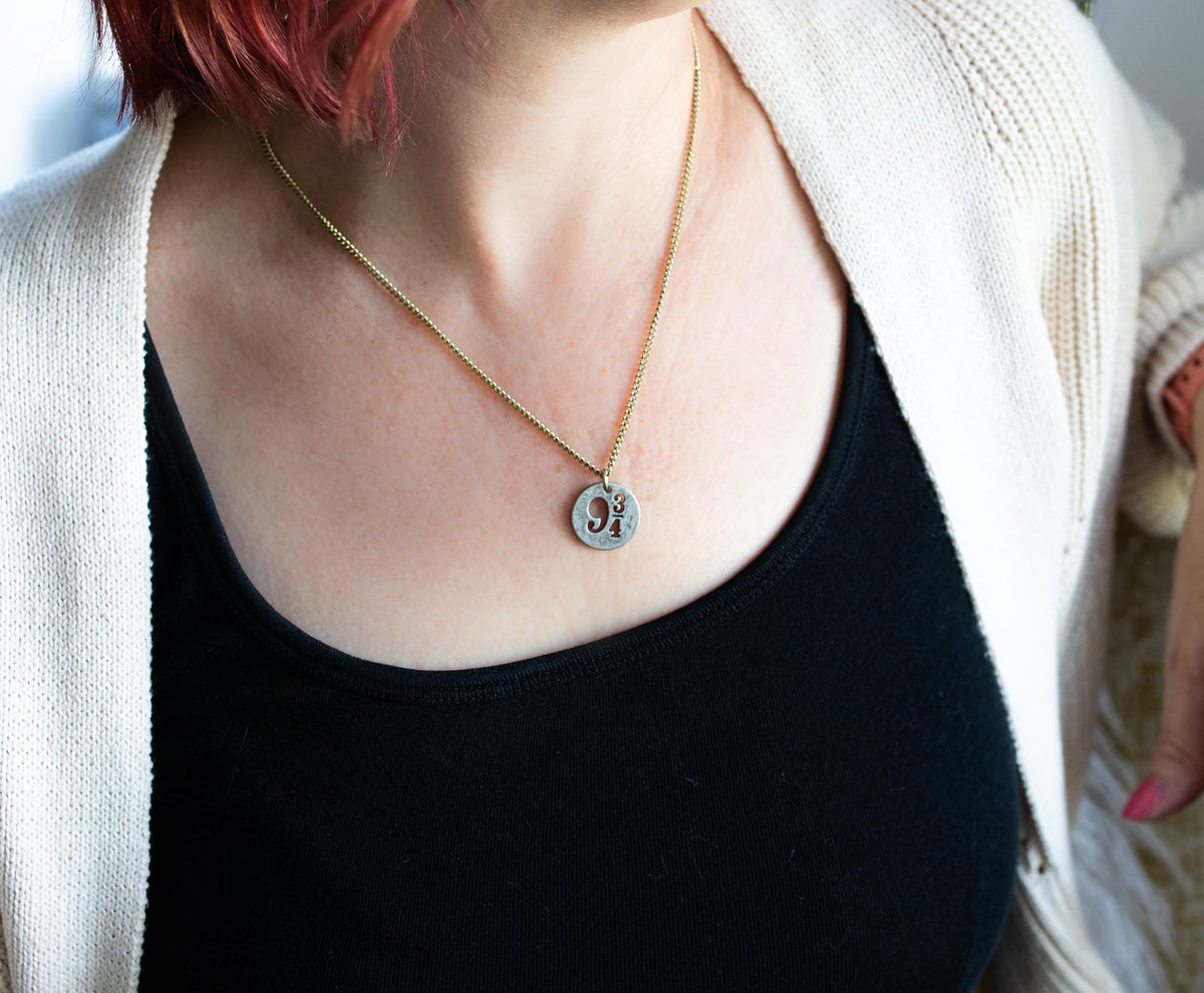 Harry Potter Platform 9 3/4 Cut Out Pendant Necklace