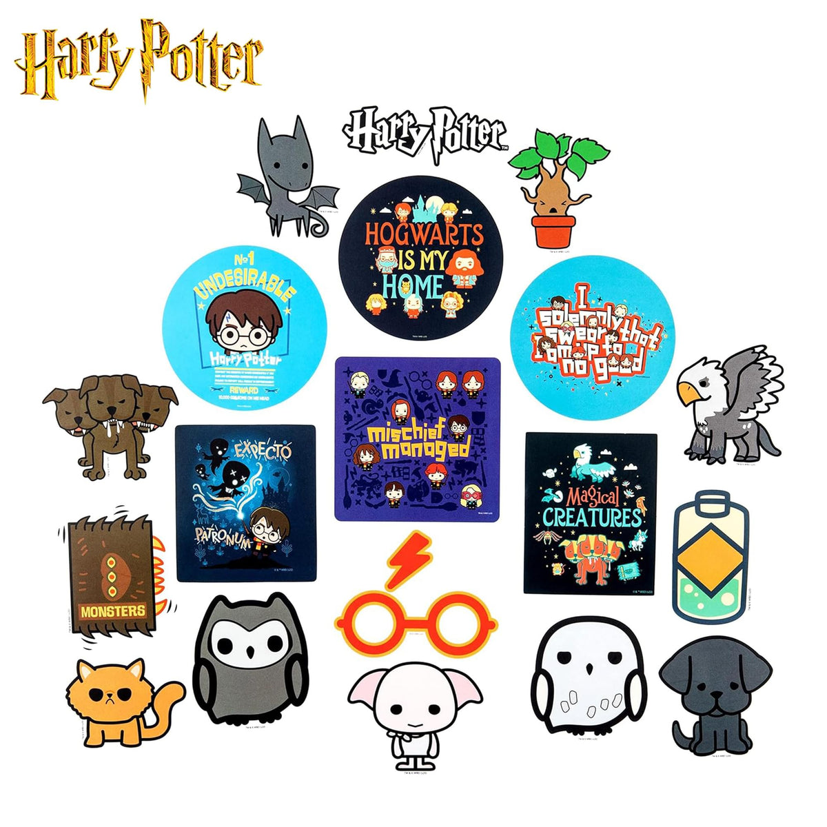 Harry Potter Chibi Vinyl Decal 50-Pack