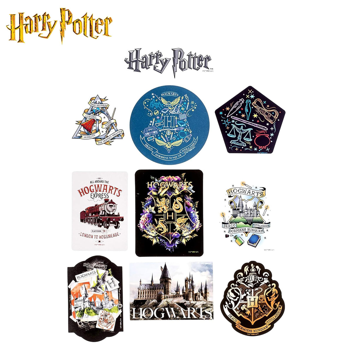 Harry Potter House Slytherin Vinyl Decal 60-Pack