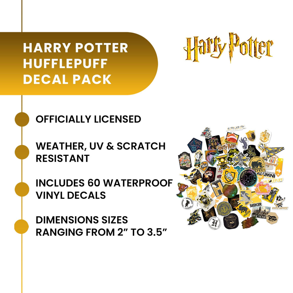 Harry Potter House Hufflepuff Vinyl Decal 60-Pack