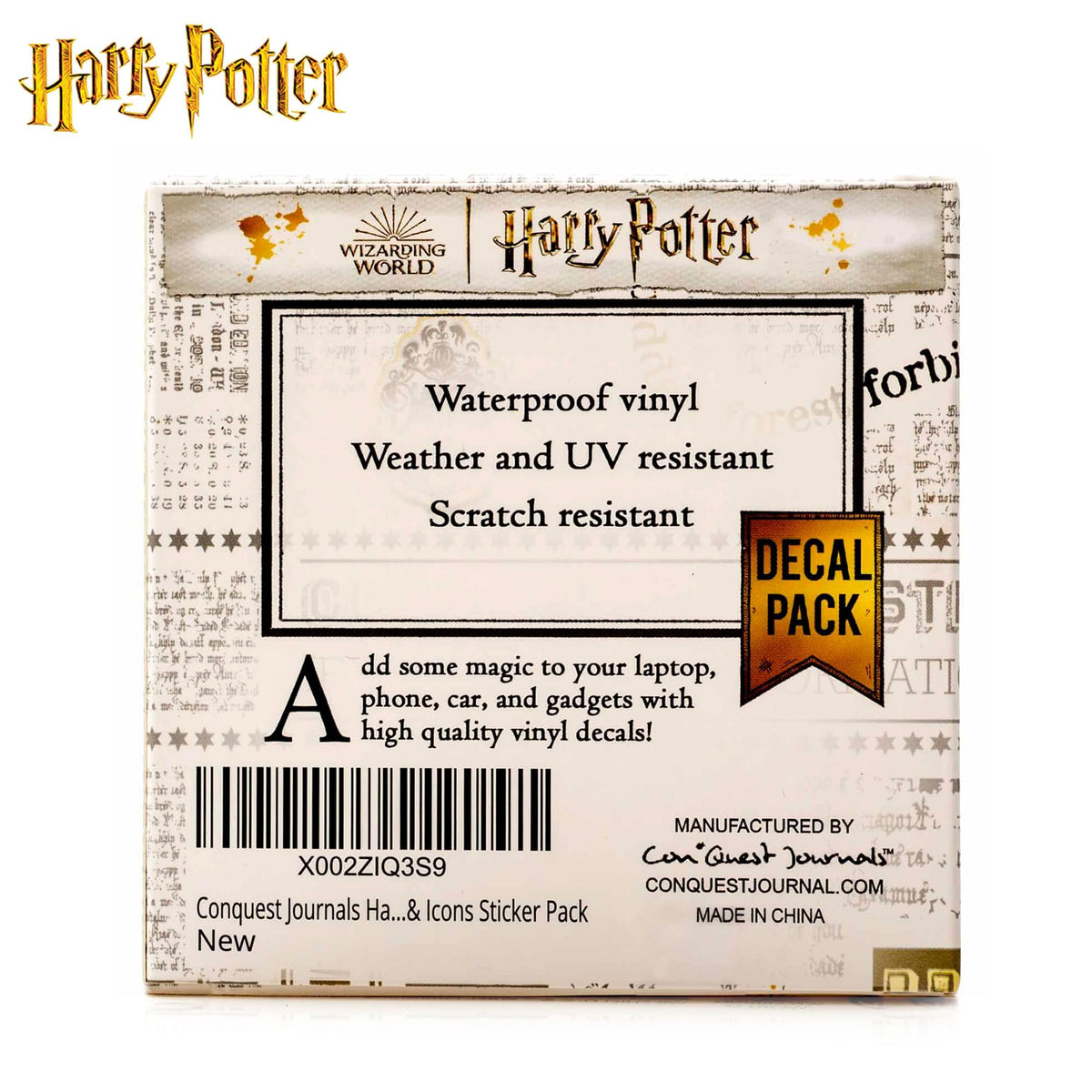 Harry Potter Magical Characters & Icons Vinyl Decal 50-Pack