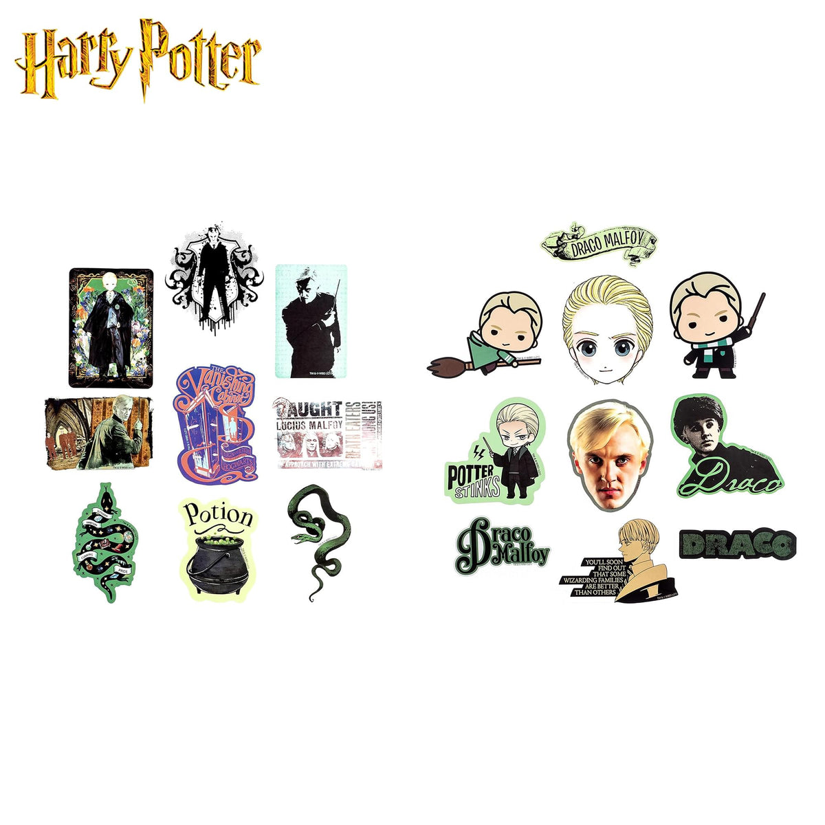 Harry Potter Draco Malfoy Vinyl Decal 50-Pack