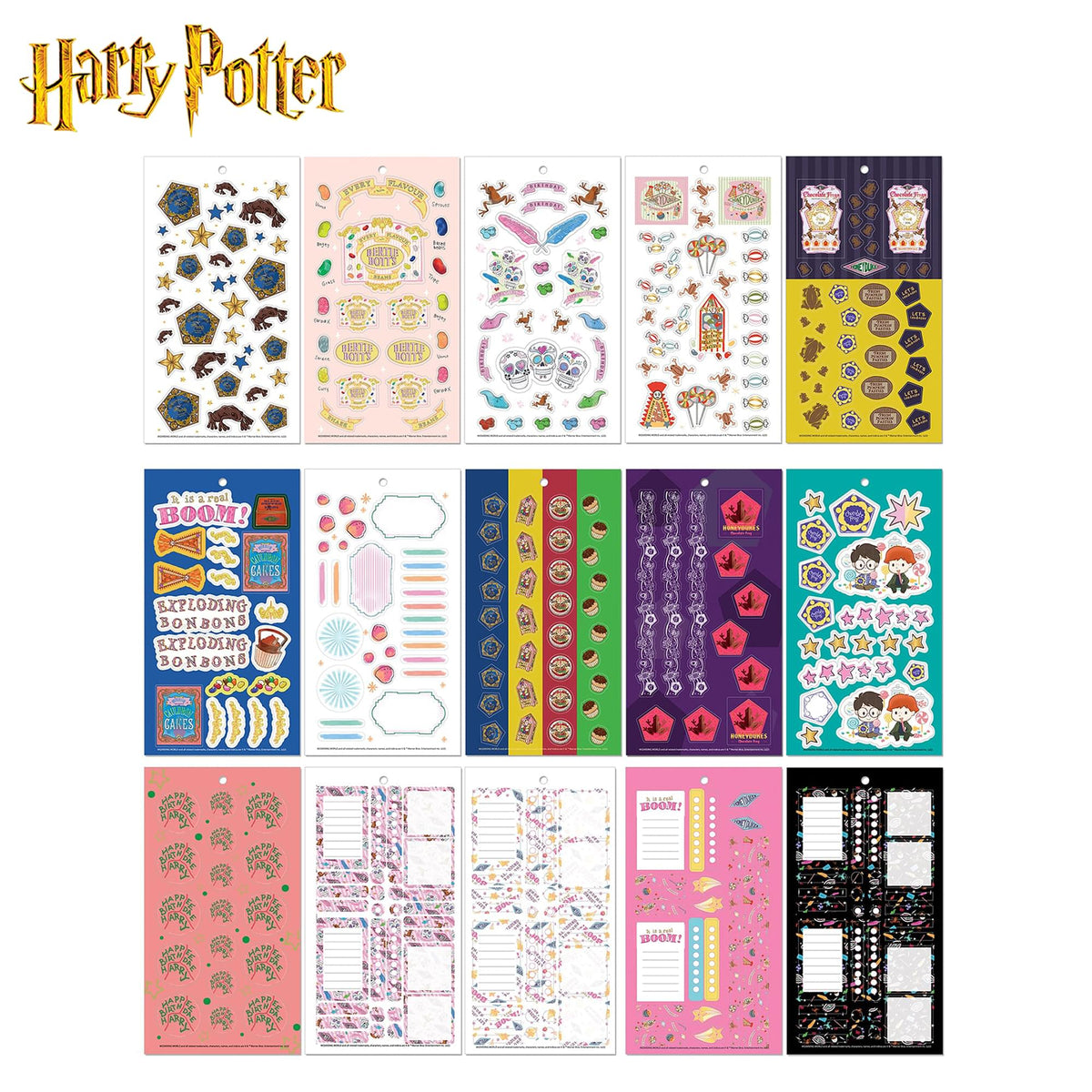 Harry Potter Honeydukes & Weasley 30-Page Planner Sticker Book | 1000+ Stickers