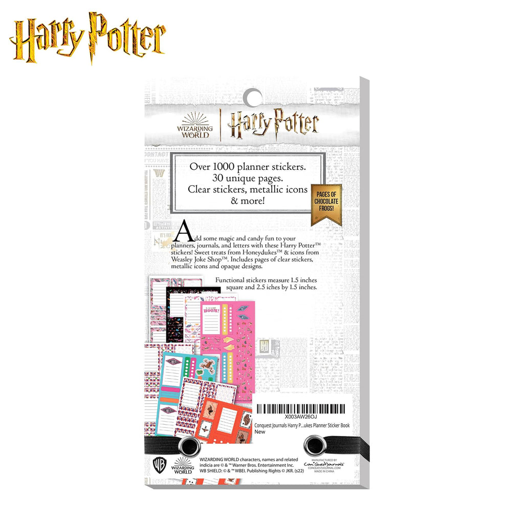 Harry Potter Honeydukes & Weasley 30-Page Planner Sticker Book | 1000+ Stickers