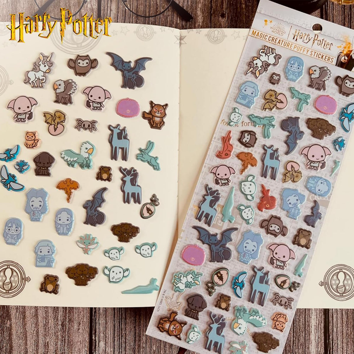 Harry Potter Chibi Puffy Sticker Sheets | 4-Pack