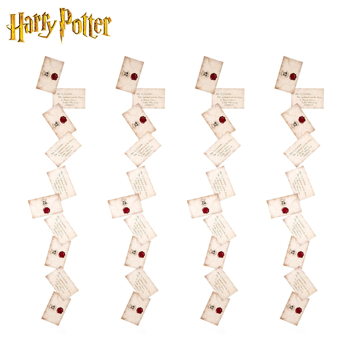 Harry Potter Floating Hogwarts Acceptance Letter Set Of 40