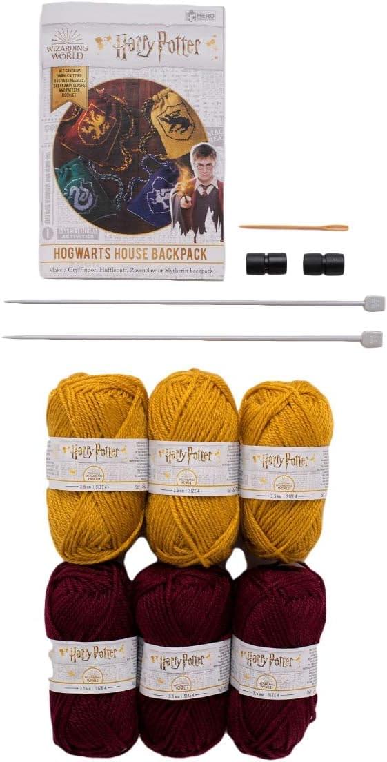 Eaglemoss Harry Potter Knit Craft Set Kit Bags Gryffindor