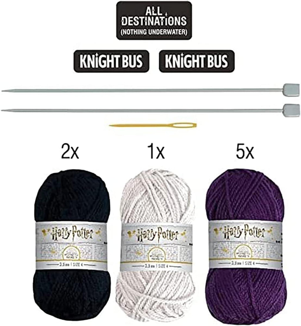 Eaglemoss Harry Potter Knit Craft Set Knight Bus Doorstop Kit