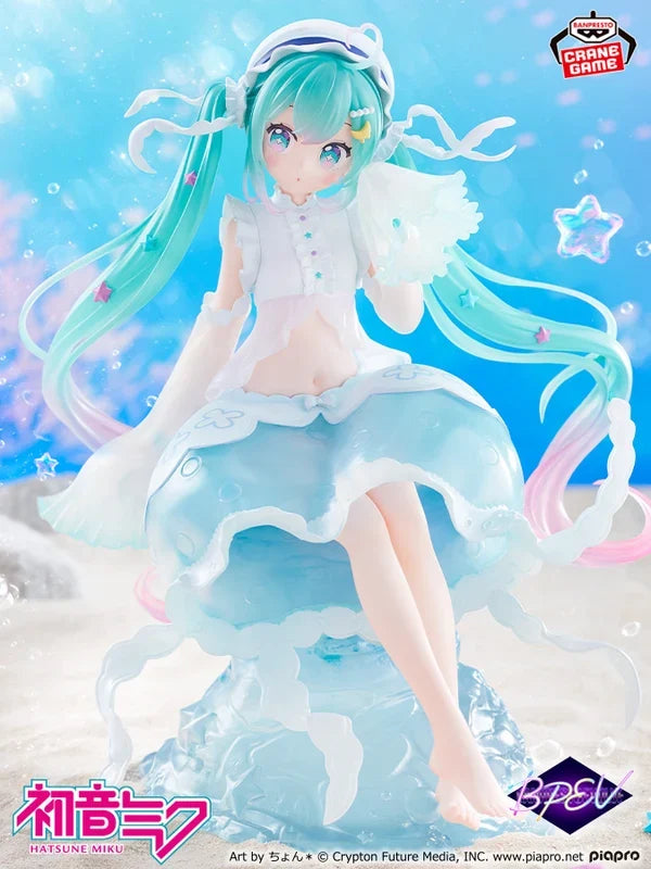 Banpresto Hatsune Miku Clear Luxe Jellyfish Evolve Figure 7.9in