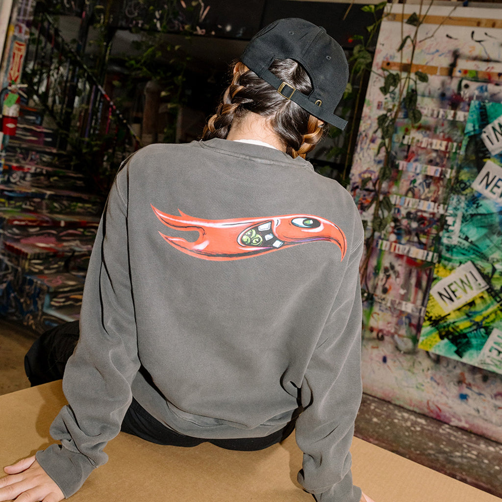 Hot Wheels x Kenny Scharf Black Embroidered Sweatshirt