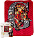 Harry Potter Roar For Gryffindor 40 x 50 Inch Silk Touch Sherpa Throw Blanket