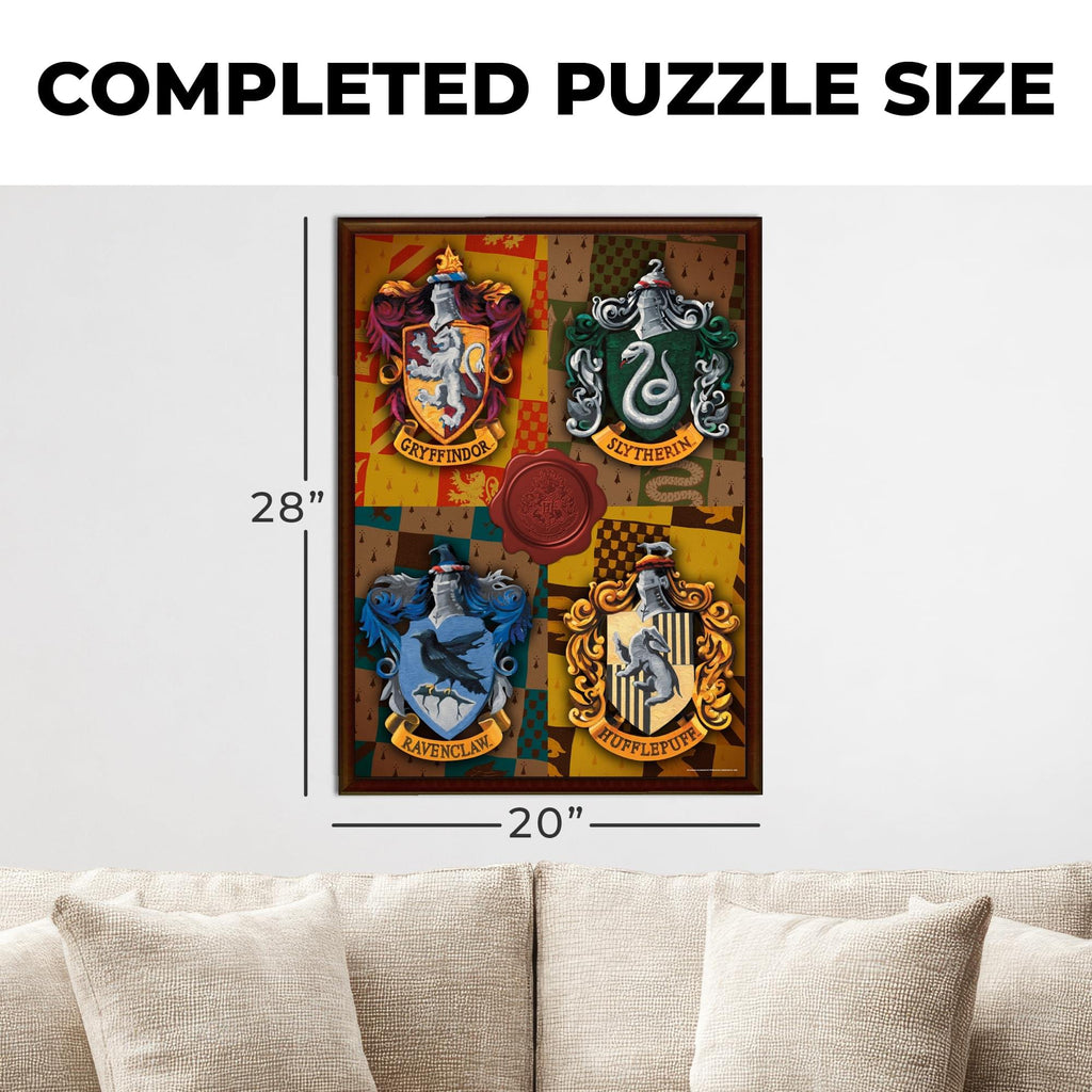 Harry Potter Hogwarts House Crests 1000-Piece Jigsaw Puzzle