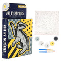 Harry Potter House Hufflepuff Micro Art By Numbers Painting Kit | 3.5 Inches