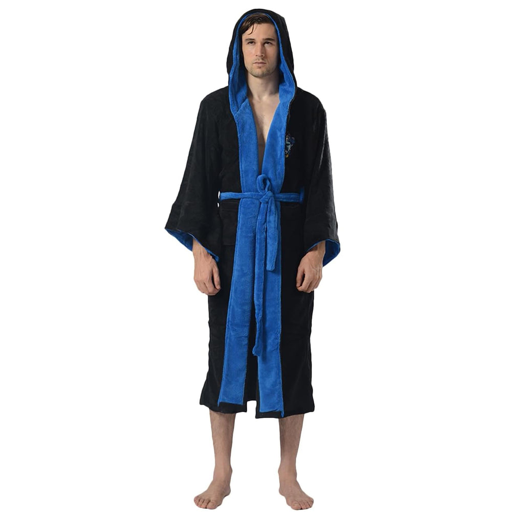 Harry Potter Ravenclaw Hooded Bathrobe for Adults | One Size Fits Most