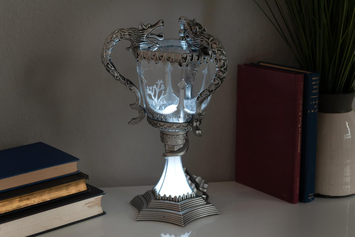 Harry Potter Triwizard Cup Battery Operated Mood Light | 13-Inch Tall LED Lamp