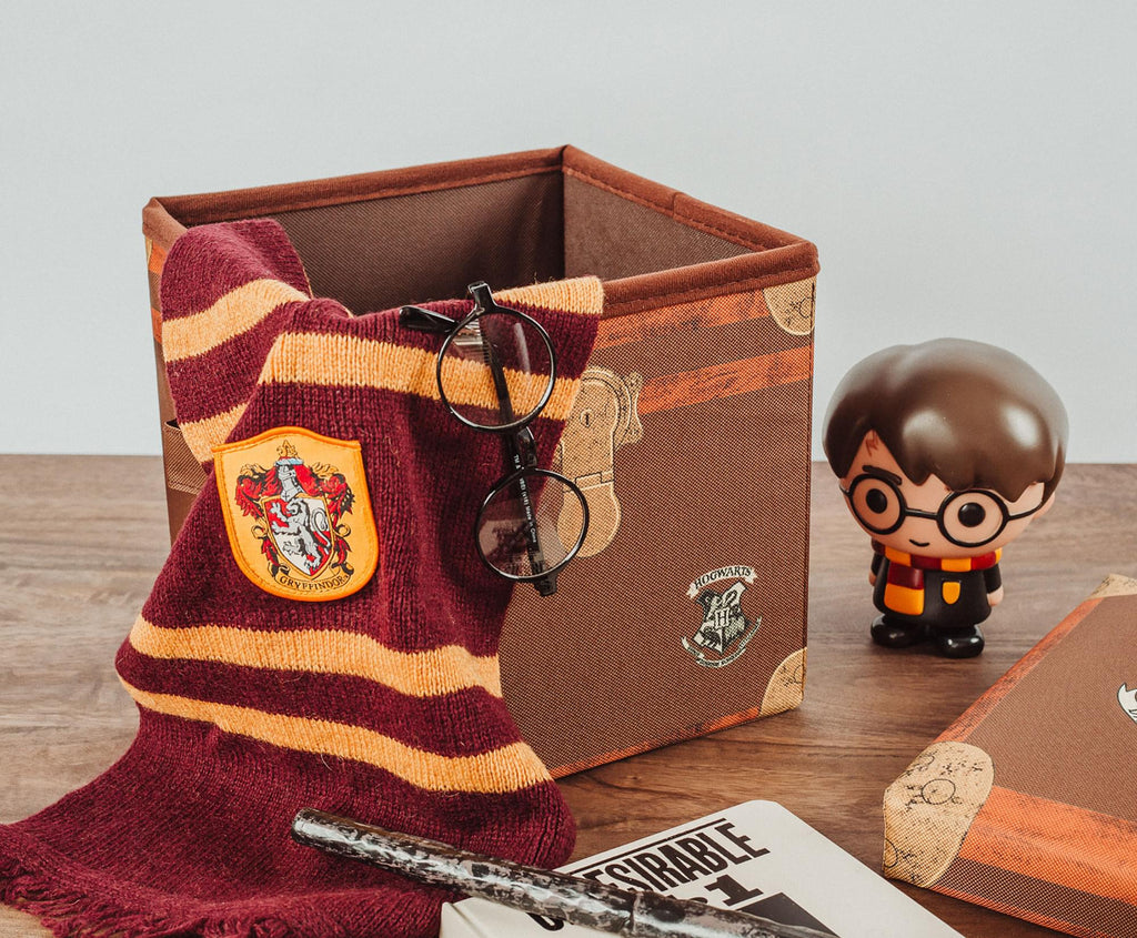 Harry Potter Hogwarts Storage Bin with Lid | 10 Inches