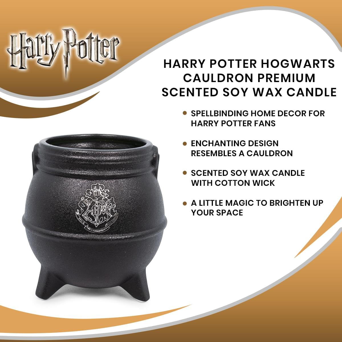 Harry Potter Hogwarts Cauldron Premium Scented Soy Wax Candle