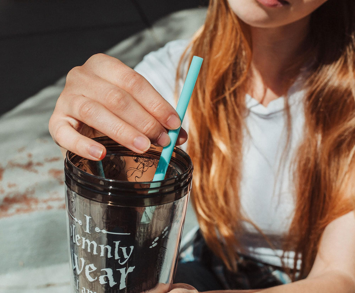 Harry Potter Icons Reusable Plastic Straws | Set of 4
