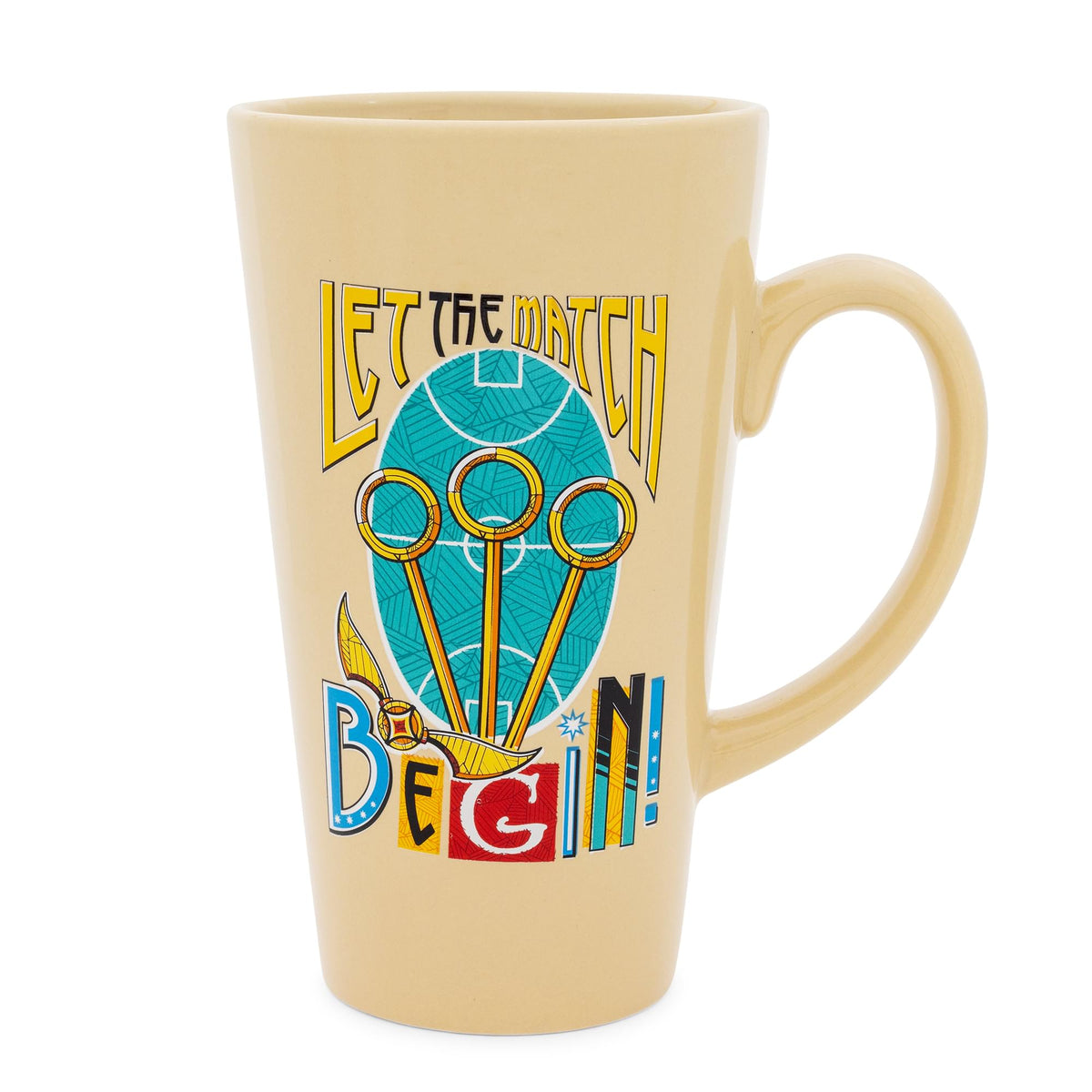 Harry Potter "Let The Match Begin" Ceramic Latte Mug | Holds 16 Ounces