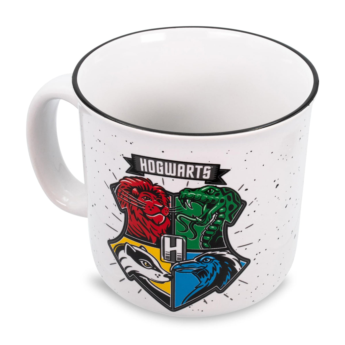 Harry Potter Hogwarts Crest Ceramic Camper Mug | Holds 20 Ounces