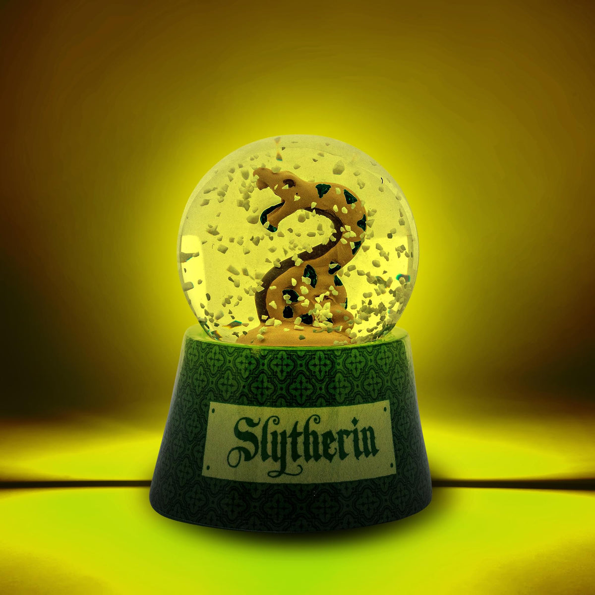 Harry Potter House Slytherin Snake Mini Light-Up Snow Globe | 3 Inches Tall