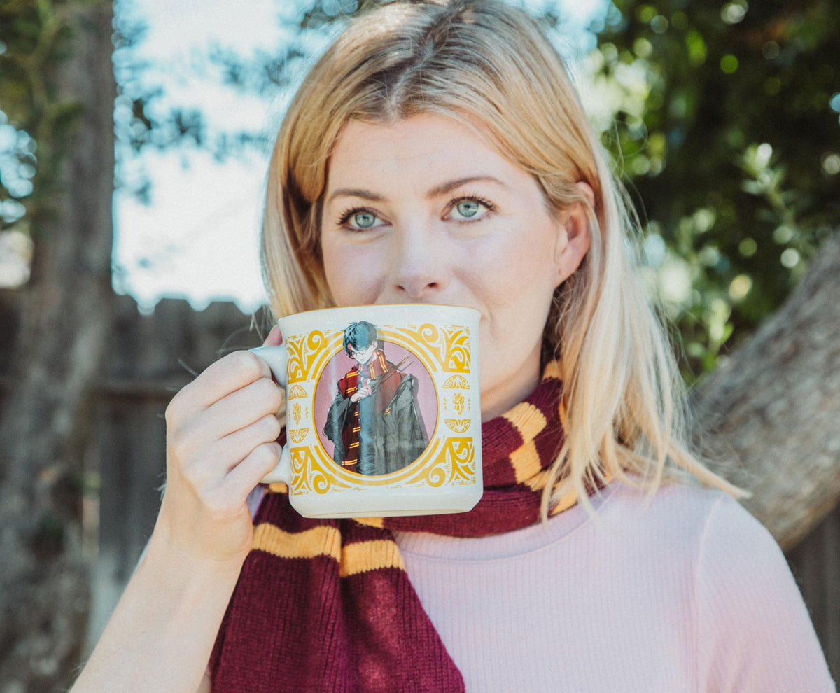 Harry Potter Anime Style Ceramic Camper Mug | Holds 20 Ounces