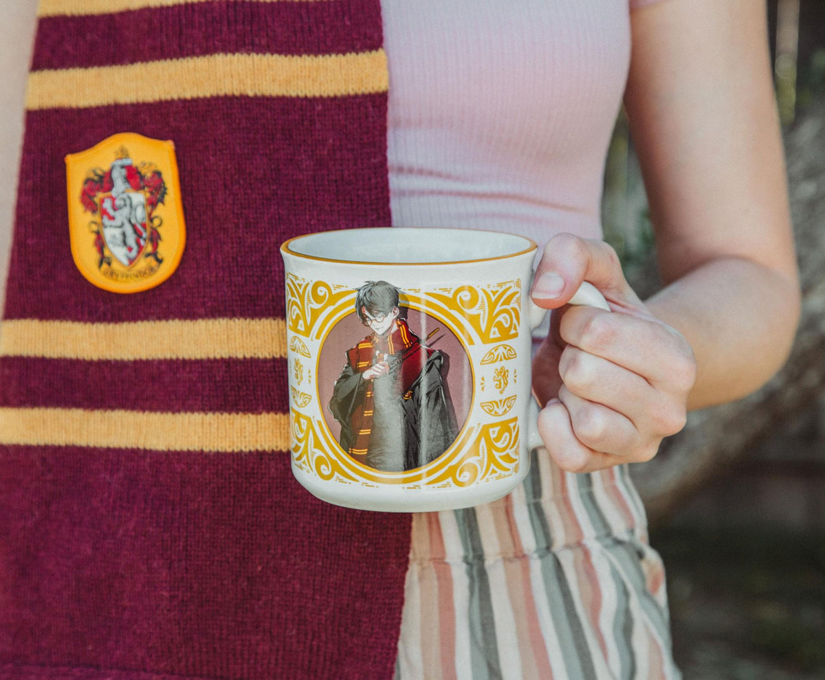 Harry Potter Anime Style Ceramic Camper Mug | Holds 20 Ounces