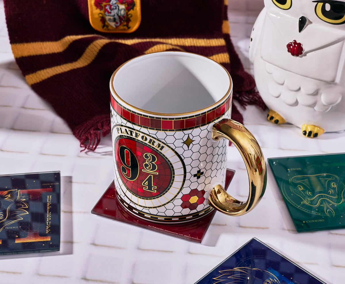 Harry Potter Platform 9 3/4 Electroplated Ceramic Mug | Holds 20 Ounces