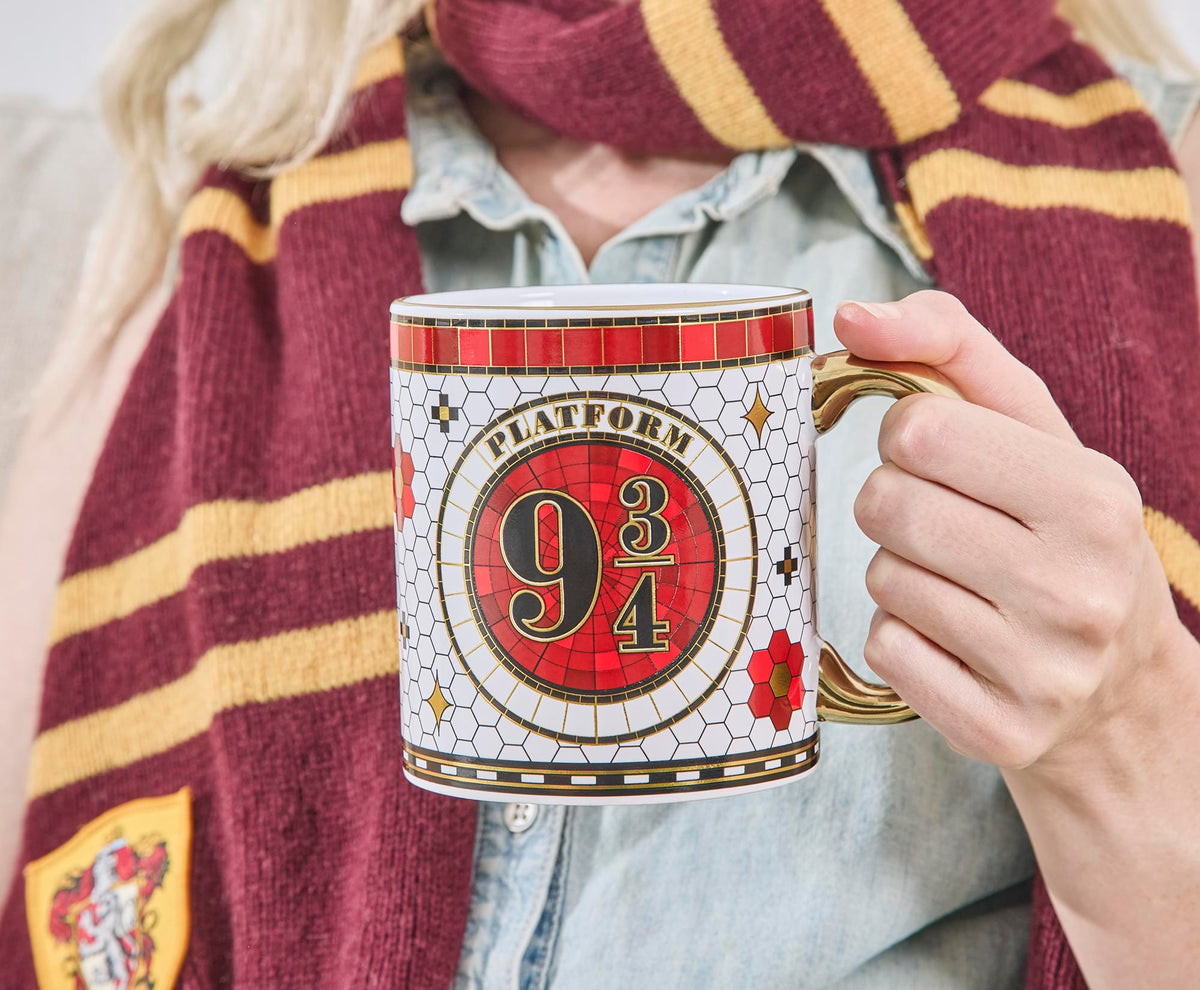 Harry Potter Platform 9 3/4 Electroplated Ceramic Mug | Holds 20 Ounces