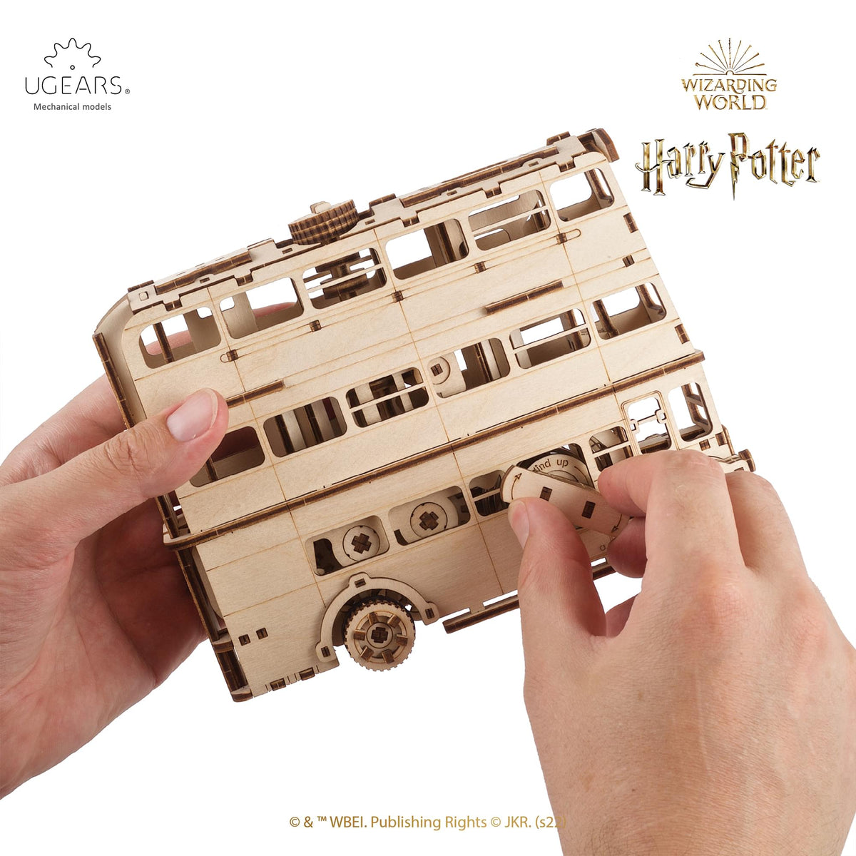 Harry Potter Knight Bus 3D Wooden Puzzle Mechanical Model Kit