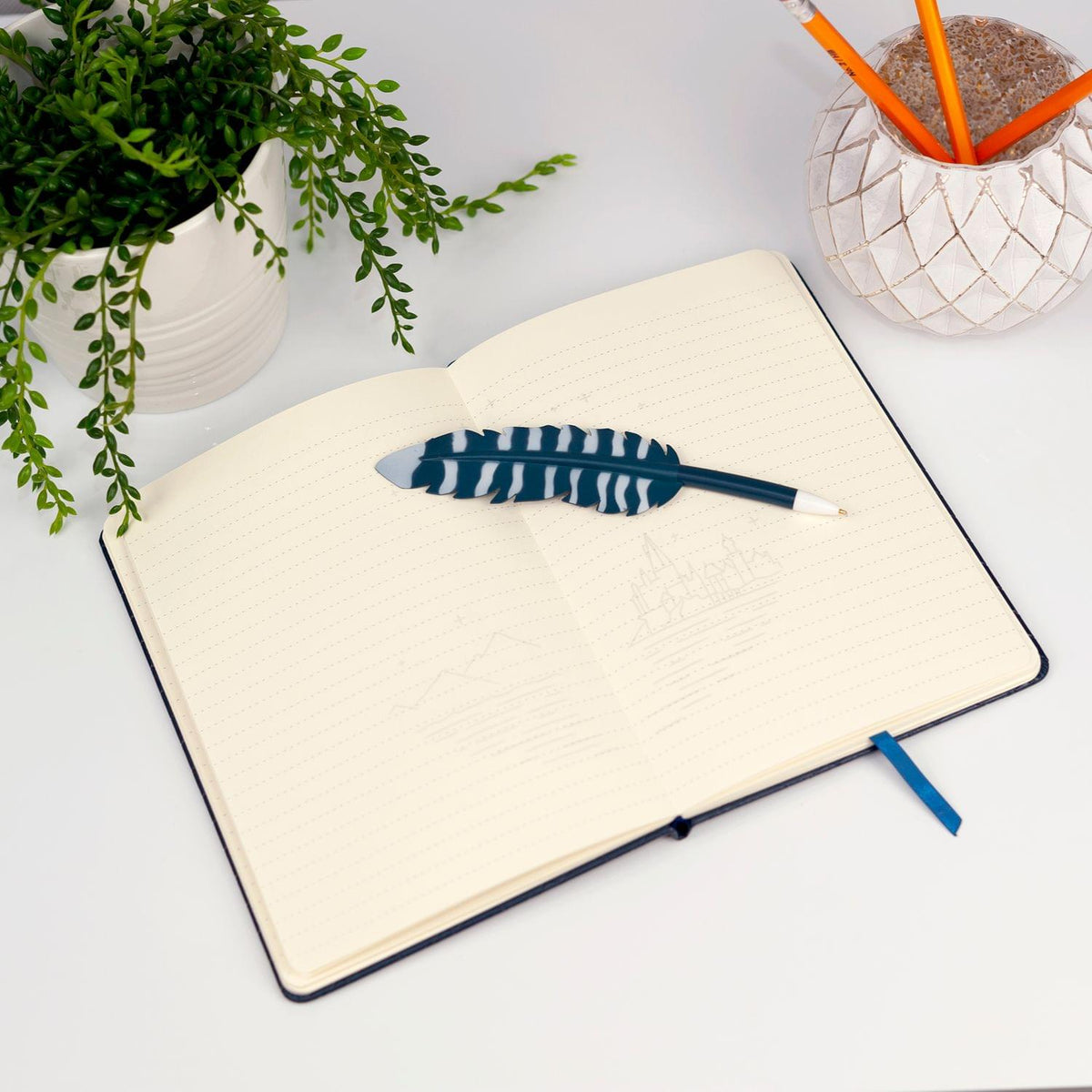 Harry Potter Order of the Phoenix Journal w/ Feather Quill Pen
