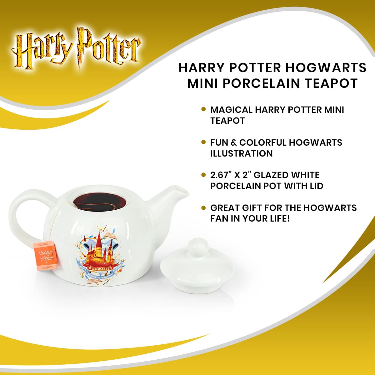 Harry Potter Hogwarts Mini Porcelain Teapot 5oz