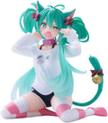 Taito Hatsune Miku Desktop Cute Cat Ears Figure 13cm