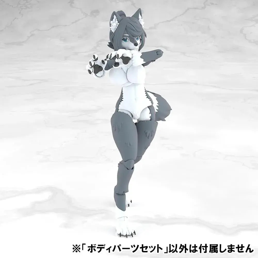 Aoshima Kemo Plastic Body Parts Set 01 Gray Wolf ABS Figure Kit