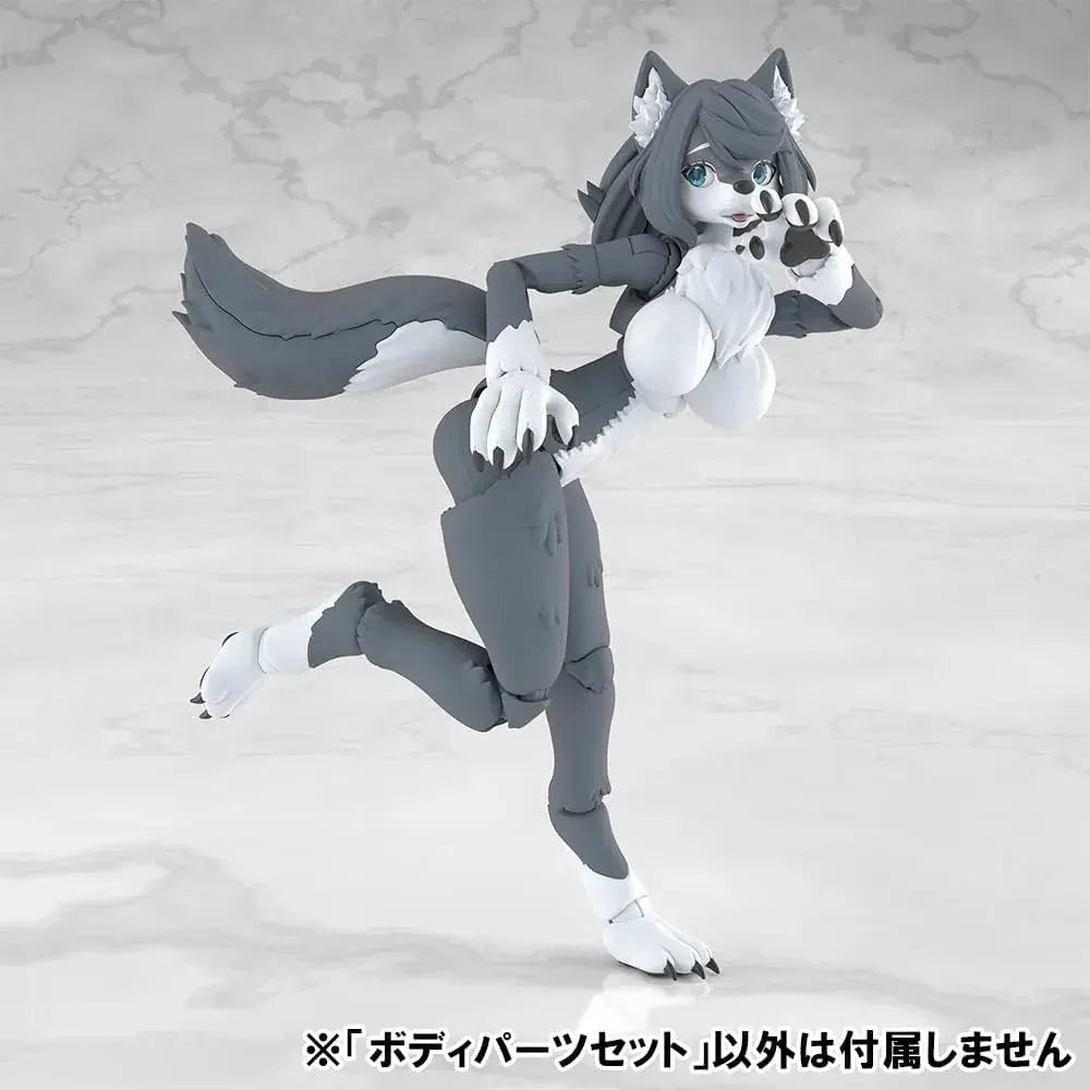 Aoshima Kemo Plastic Body Parts Set 01 Gray Wolf ABS Figure Kit