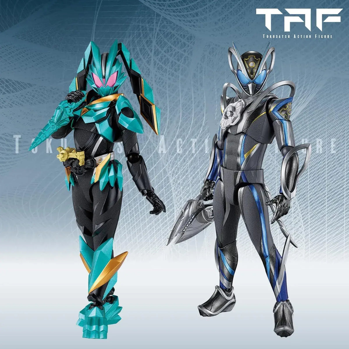 Bandai Kamen Rider Dat TAF Action Figure Articulated Display