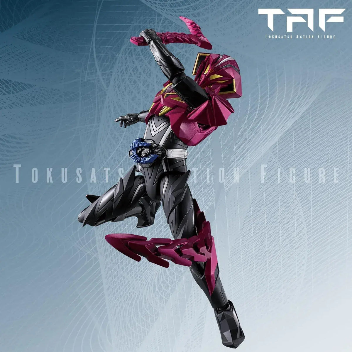 Bandai Kamen Rider Jao Tokusatsu Action Figure Wine-Red Color
