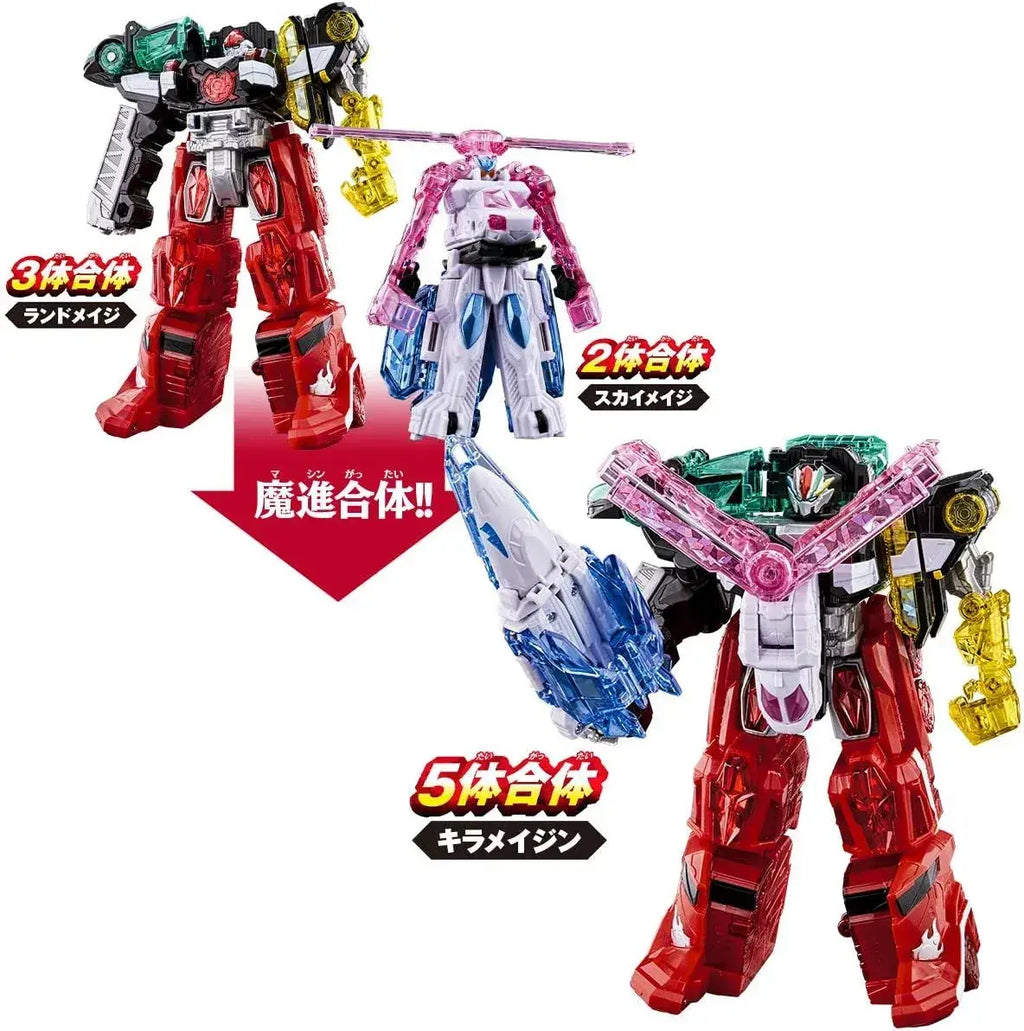 Bandai Mashin Sentai Kiramejin DX Combining Robot Figure Set