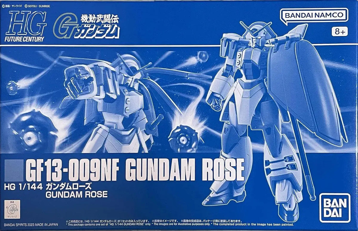 Bandai Namco Rose Gundam 1:144 HGFC Plastic Model Kit with Base