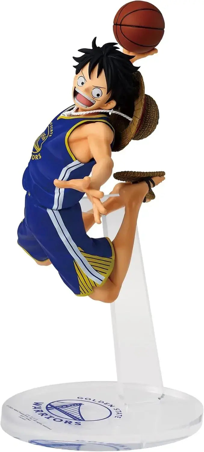 Bandai One Piece Luffy Warriors NBA PVC Figure 17 cm Display
