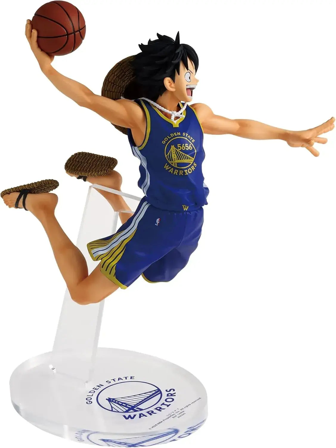 Bandai One Piece Luffy Warriors NBA PVC Figure 17 cm Display