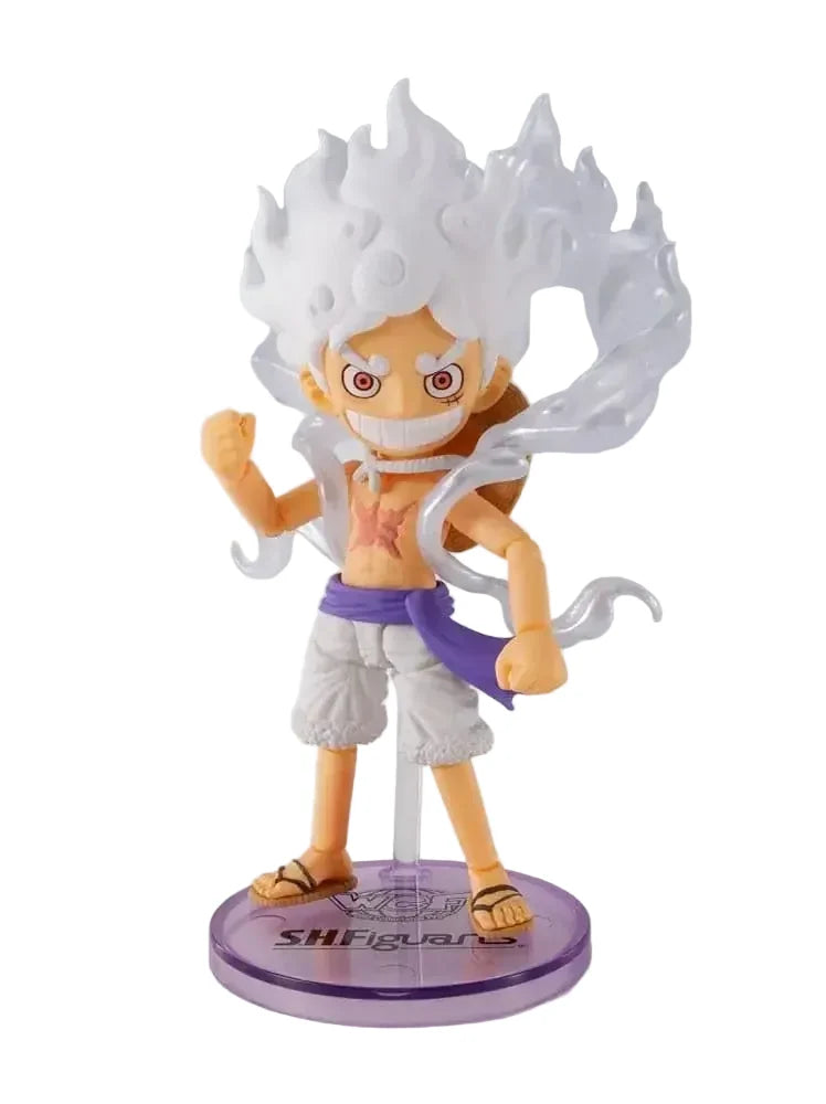 BANDAI One Piece Monkey D. Luffy Gear 5 Action Figure 8cm Display