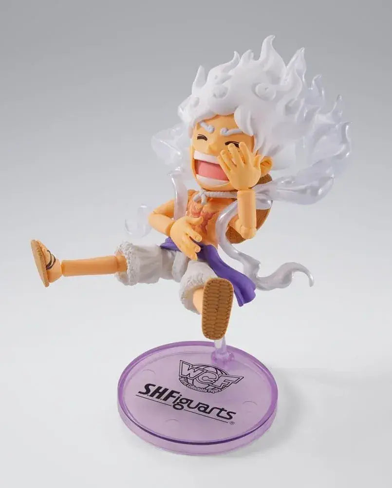 BANDAI One Piece Monkey D. Luffy Gear 5 Action Figure 8cm Display
