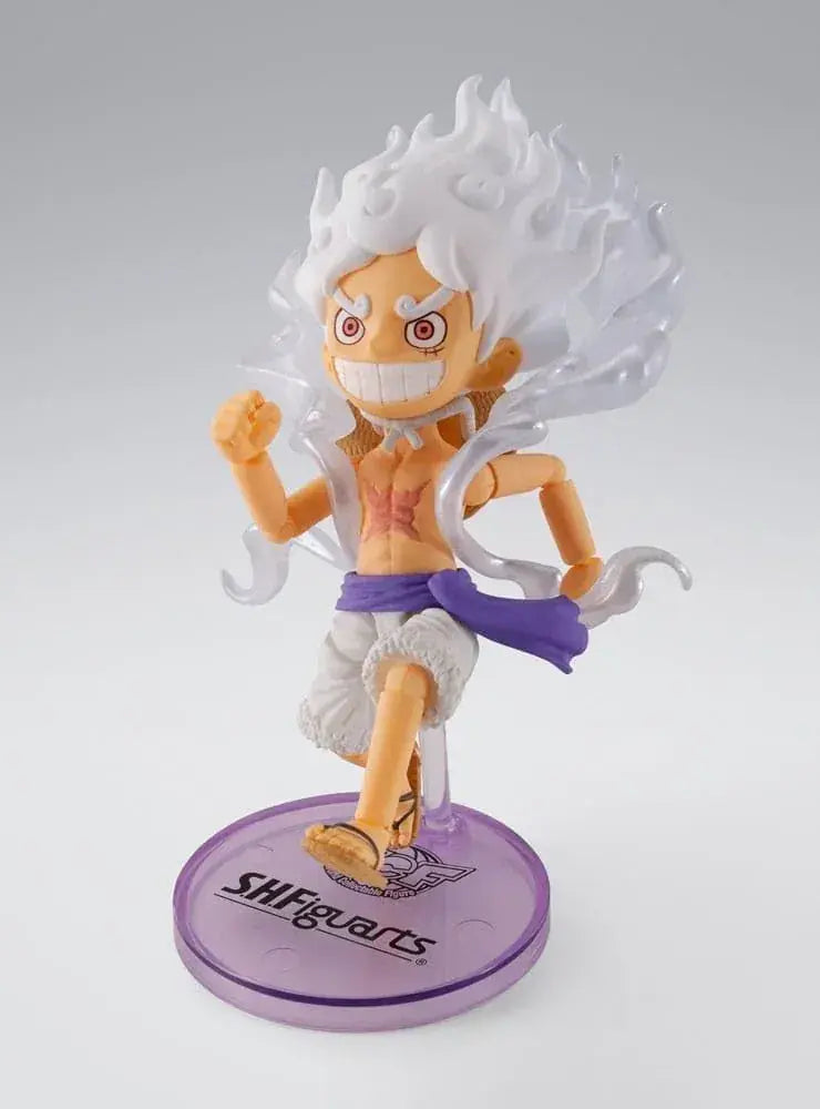 BANDAI One Piece Monkey D. Luffy Gear 5 Action Figure 8cm Display