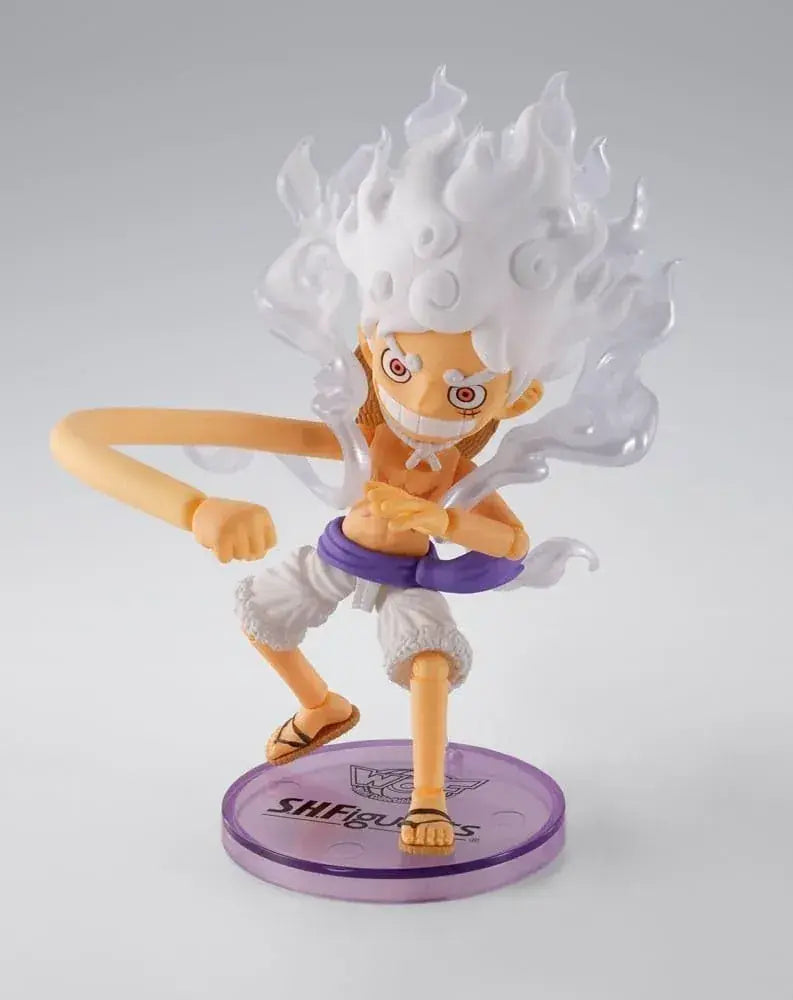 BANDAI One Piece Monkey D. Luffy Gear 5 Action Figure 8cm Display