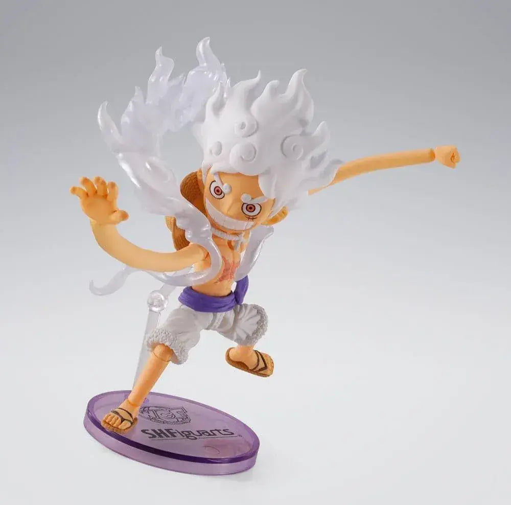 BANDAI One Piece Monkey D. Luffy Gear 5 Action Figure 8cm Display
