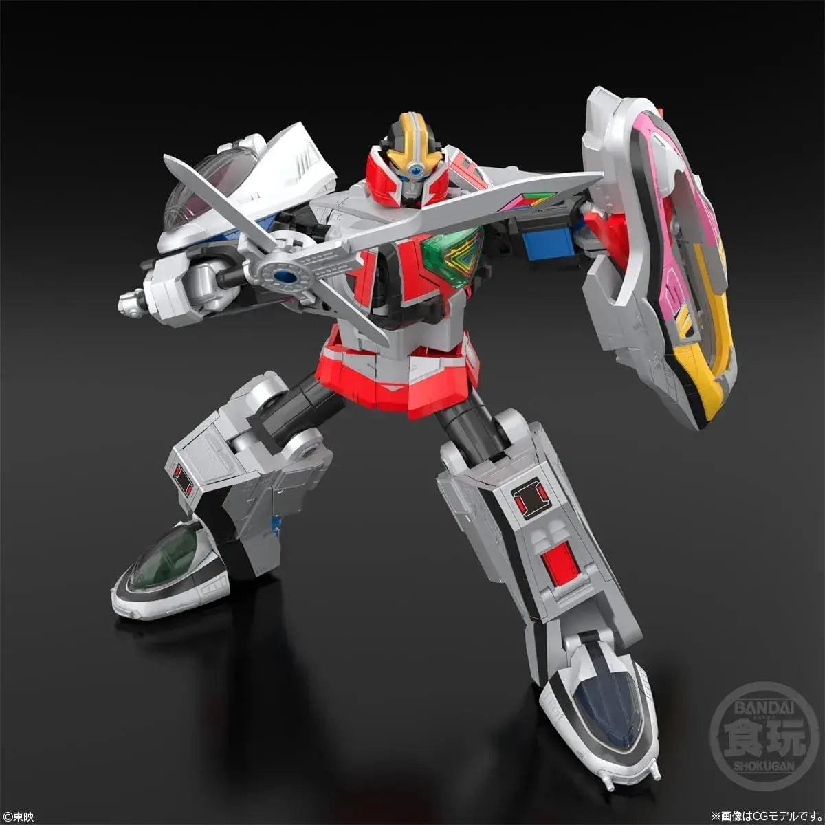 Bandai SMP Formation Time Robo Figure Toy Disassembly Display